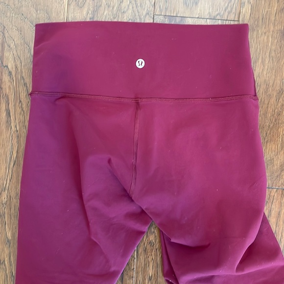 Lululemon 💕Wunder Under Hi-Rise Tight 28" Ruby Wine EUC* ❤️ - Picture 5 of 6
